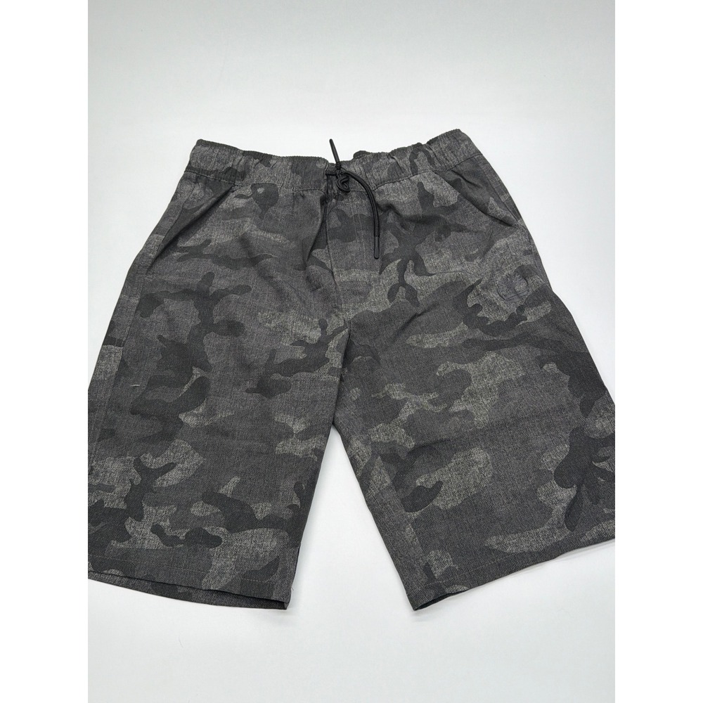 Timberland Boys Grey Camo Shorts Size L 14/16 Elastic Waist Drawstring Casual‎